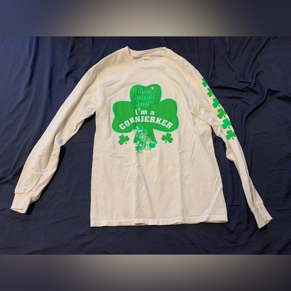Hoopeston Cornjerkers Jerkie HAHS Long Sleeve T-Shirt I Don’t Need Luck Adult S - Picture 1 of 5